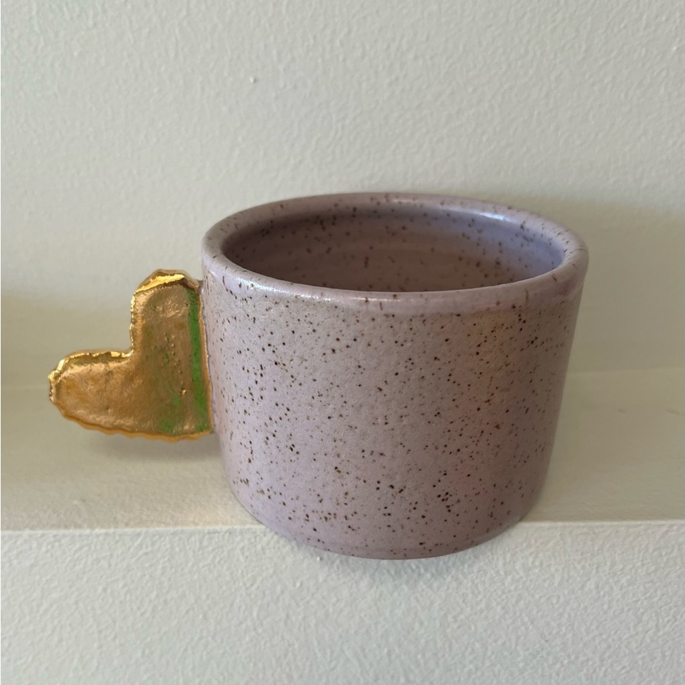 OOAK Earth + Element Gold Heart Mug